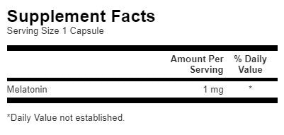 Melatonin 1 mg - 120 capsules - Nutra Best Europe