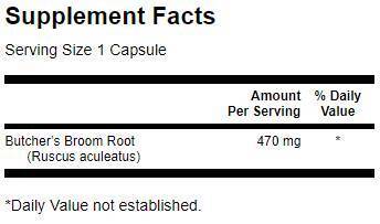 Butcher's Broom 470 mg - 100 capsules - Nutra Best Europe