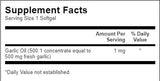 Garlic Oil 500 mg - 250 Gel Capsules - Nutra Best Europe