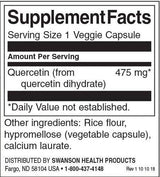 Quercetin 475 mg - 60 capsules - Nutra Best Europe