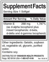 Vitamin E Mixed 400 IU - 100 Gel capsules - Nutra Best Europe