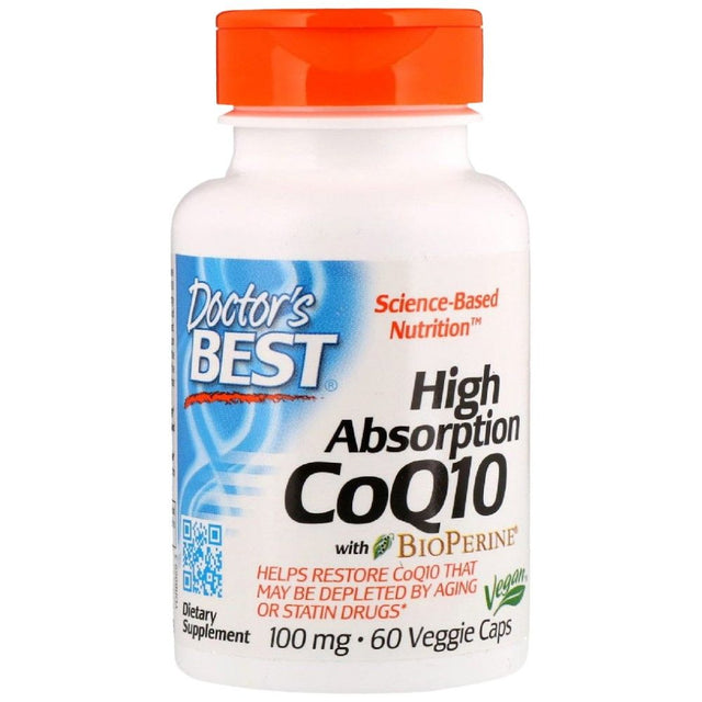 BEST CoQ10 with Bioperine 100 mg - 60 capsules - Nutra Best Europe
