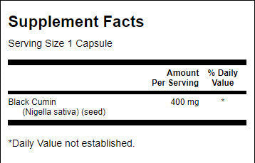Full Spectrum Black Cumin Seed 400 mg - 60 capsules - Nutra Best Europe