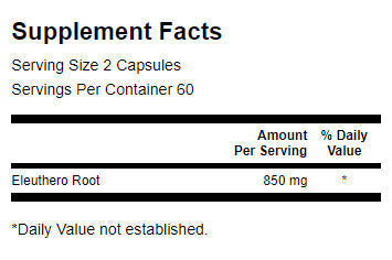 Eleuthero Root 425 mg - 120 capsules - Nutra Best Europe