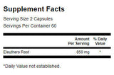 Eleuthero Root 425 mg - 120 capsules - Nutra Best Europe