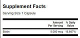 Biotin 5000 mcg - 30 capsules - Nutra Best Europe