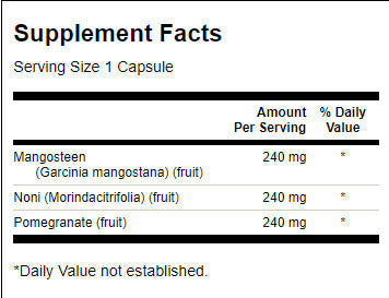 Super Fruit Complex | Mangosteen, Pomegranate, Noni - 90 capsules - Nutra Best Europe