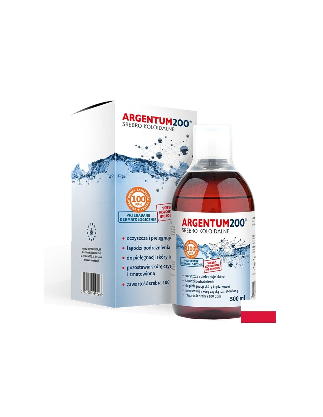 Ezüstkolloid - 100ppm, 500 ml