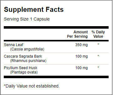 Senna/Psyllium/Cascara Complex 550 mg - 90 capsules - Nutra Best Europe