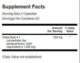 Yerba Mate (4:1) 125 mg - 120 capsules - Nutra Best Europe