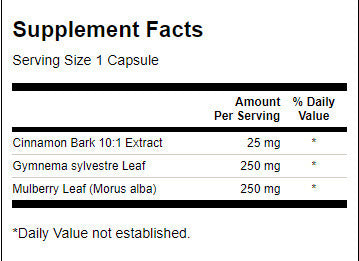 Cinnamon Gymnema Mulberry Complex 525 mg - 120 capsules - Nutra Best Europe