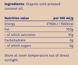 ECO coconut oil (virgin, organic, cold pressed) x 500ml - Nutra Best Europe