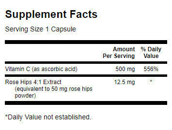 Vitamin C with Rose Hips 500 mg - 100 capsules - Nutra Best Europe