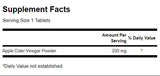 Apple Cider Vinegar 200 mg - 120 Tablets - Nutra Best Europe