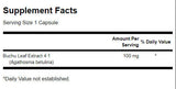 Full Spectrum Buchu Leaf 4:1 Extract 100 mg - 60 capsules - Nutra Best Europe