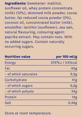 Proteinella Salted Caramel 400 g - without added sugar and without palm oil - Nutra Best Europe