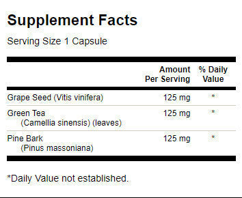 Grape Seed Green Tea & Pine Bark Complex - 60 capsules - Nutra Best Europe