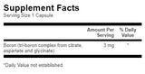 Triple Boron Complex 3 mg - 250 capsules - Nutra Best Europe