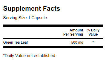 Green Tea 500 mg - 30 capsules - Nutra Best Europe