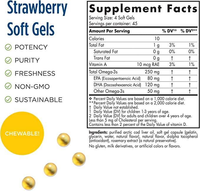 DHA Junior 250 mg - 180 Gel capsules - Nutra Best Europe