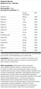 Multivits & Iron - 240 Tablets - Nutra Best Europe