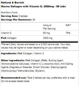 Marine Collagen with Vitamin C 3000 mg - 90 Tablets - Nutra Best Europe
