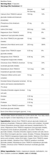 Albion Multi-Mineral Without Iron 120 capsules - Nutra Best Europe