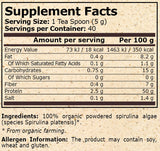 Pure Nutrition - ORGANIC SPIRULINA - 200 g - Nutra Best Europe