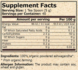 Pure Nutrition - ORGANIC ASHWAGANDHA - 200 g - Nutra Best Europe