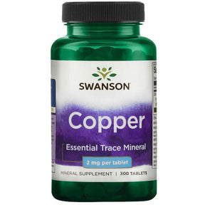Copper 2 mg - 300 Tablets - Nutra Best Europe