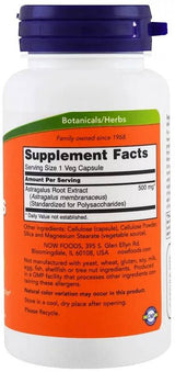 Astragalus Extract 500 mg - 90 capsules - Nutra Best Europe