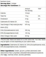 Super DHA 500 | From Food-Grade Calamari 30 Gel capsules - Nutra Best Europe