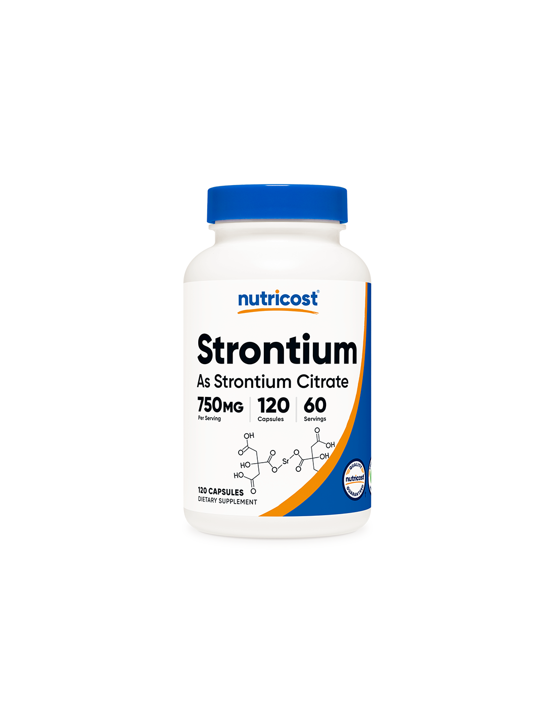 Csontok és ízületek - Stroncium (citrát), 120 kapszula <tc>Nutricost</tc>