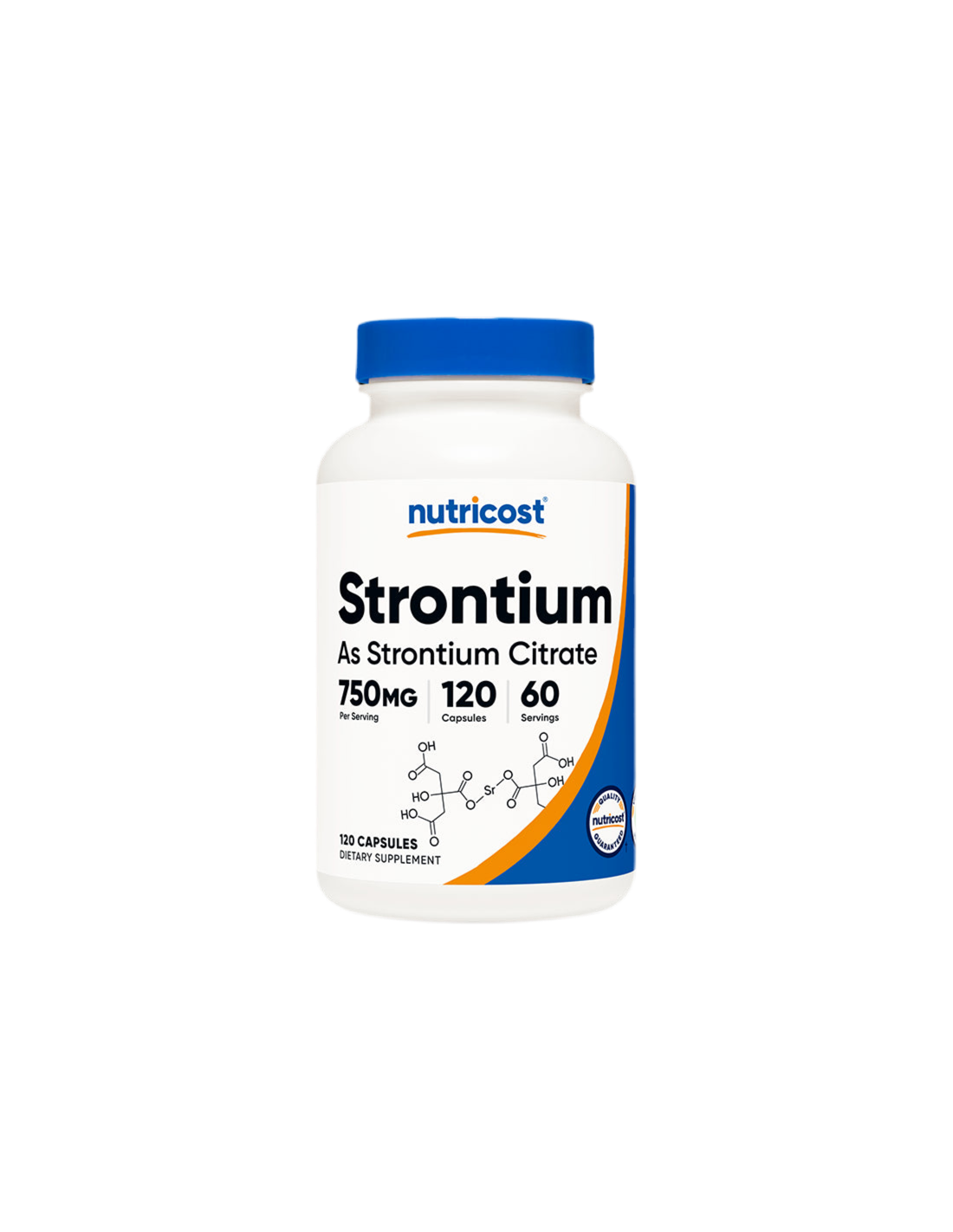 Csontok és ízületek - Stroncium (citrát), 120 kapszula <tc>Nutricost</tc>