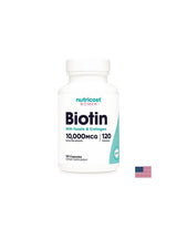 Haj, bőr, köröm - Biotin folsavval és kollagénnel, 120 <tc>Nutricost</tc> kapszulák