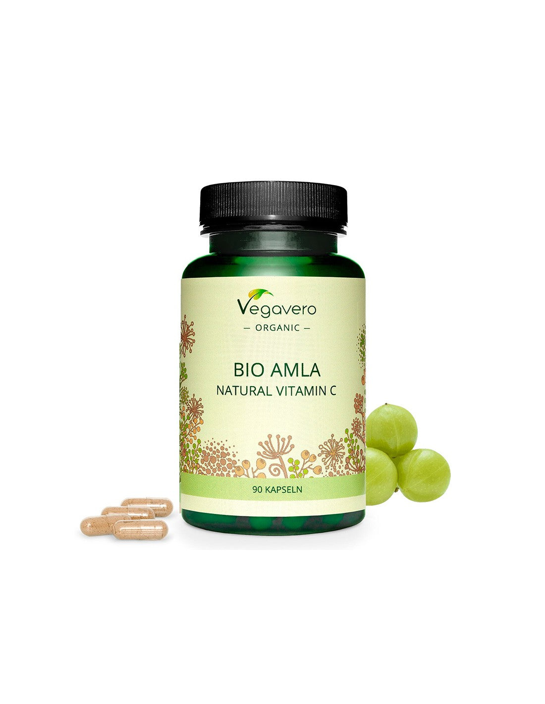 Természetes C-vitamin - Amla Bio, 120 kapszula <tc>Vegavero</tc>