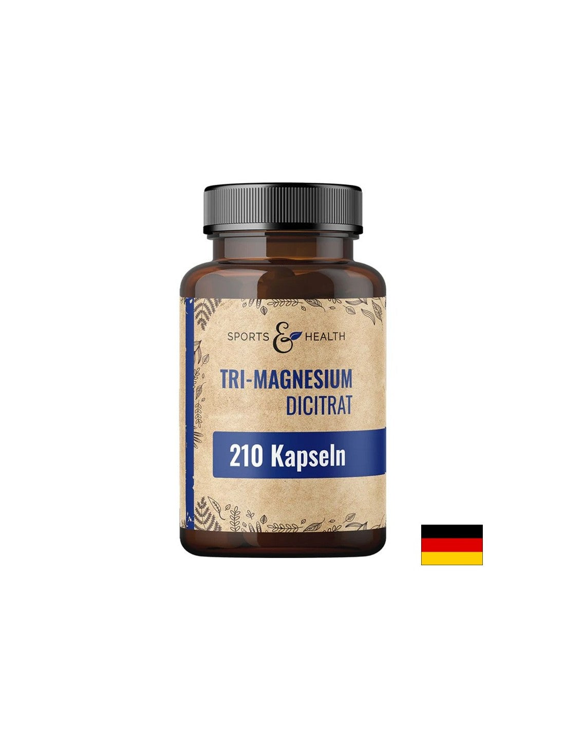 Izomműködés, szív és neurológiai egészség - Magnézium (tri-magnézium-dicitrát), 120 mg x 210 kapszula