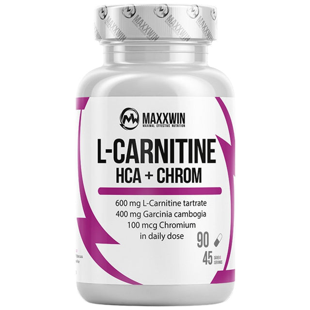 L-Carnitine + HCA + Chromium - 90 capsules - Nutra Best Europe