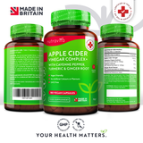 Apple Cider Vinegar 1000 mg /180 capsules, 90 doses/ Nutravita - Nutra Best Europe