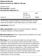 Natural Vitamin E 400 IU - 90 capsules - Nutra Best Europe