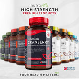 Cranberry - Red Cranberry 12500 mg 180 vegan capsules - Nutra Best Europe