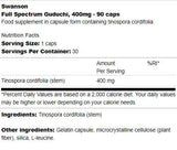 Full Spectrum Guduchi 400 mg 90 capsules - Nutra Best Europe