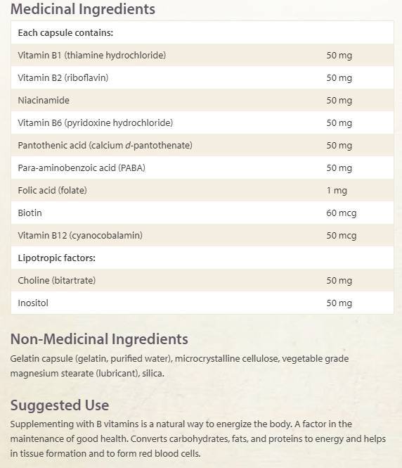 Hi Potency B Complex - 90 capsules - Nutra Best Europe