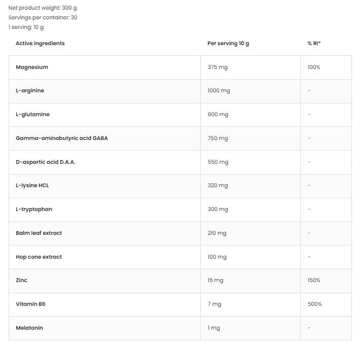 KEEZA Sleep Aid Powder 300 grams - Nutra Best Europe