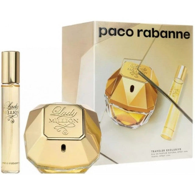 Set for women Paco Rabanne Lady Million - Eau de Parfum 80 ml + 20 ml - Nutra Best Europe
