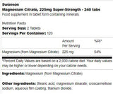 Super-Strength Magnesium Citrate 225 mg 240 Tablets - Nutra Best Europe