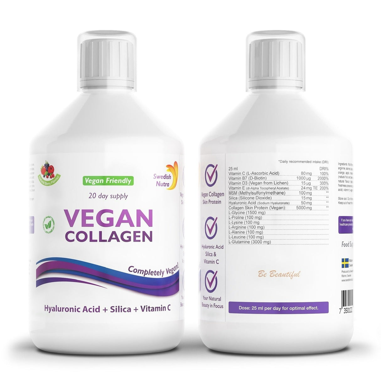 (URGENT) Liquid Vegan Collagen 5000 mg x 500 ml - Nutra Best Europe