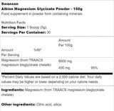 Albion Magnesium Glycinate Powder 150 grams - Nutra Best Europe