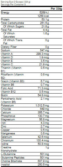 Serious Mass 6 lbs. - 2,724 kg - Nutra Best Europe