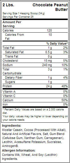 100% Casein - 0.908 kg - Nutra Best Europe